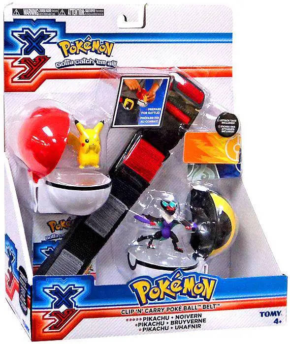 Aquarium onderhoud Terugbetaling Pokemon XY Pikachu Noivern Clip n Carry Poke Ball Belt TOMY, Inc. - ToyWiz