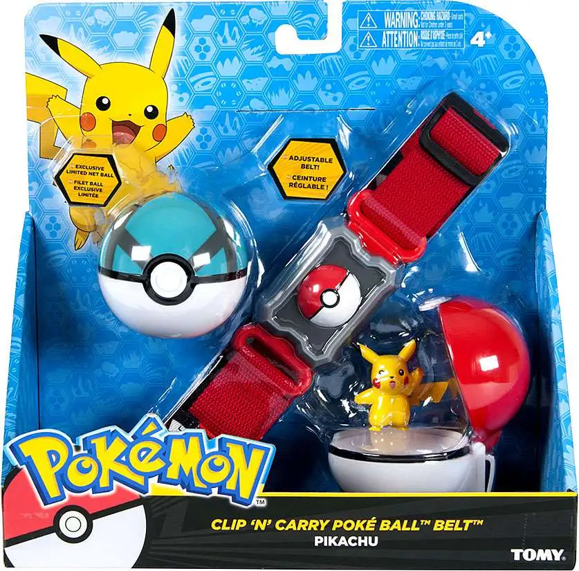 kam span Konijn Pokemon Pikachu Net Ball Clip n Carry Poke Ball Belt TOMY, Inc. - ToyWiz
