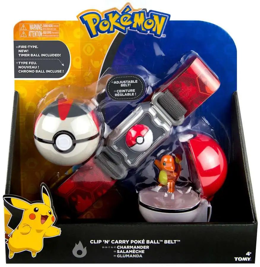 Deens Fantasie Verpersoonlijking Pokemon Charmander Timer Ball Clip n Carry Poke Ball Belt TOMY, Inc. -  ToyWiz