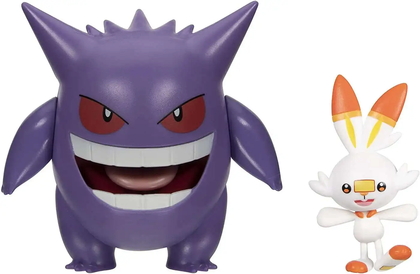 Pokemon Battle Figure Gengar & Scorbunny Exclusive 3-Inch Mini Figure 2-Pack