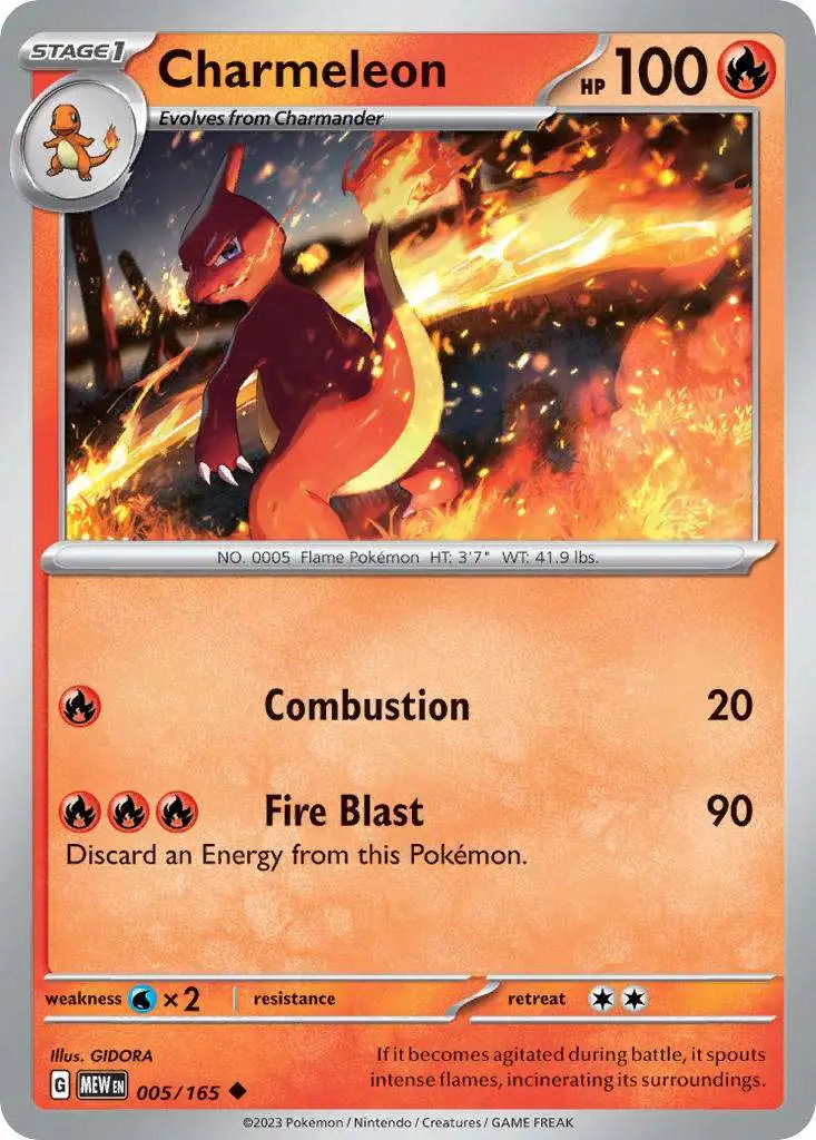 Pokemon Scarlet & Violet 151 Uncommon Charmeleon #5