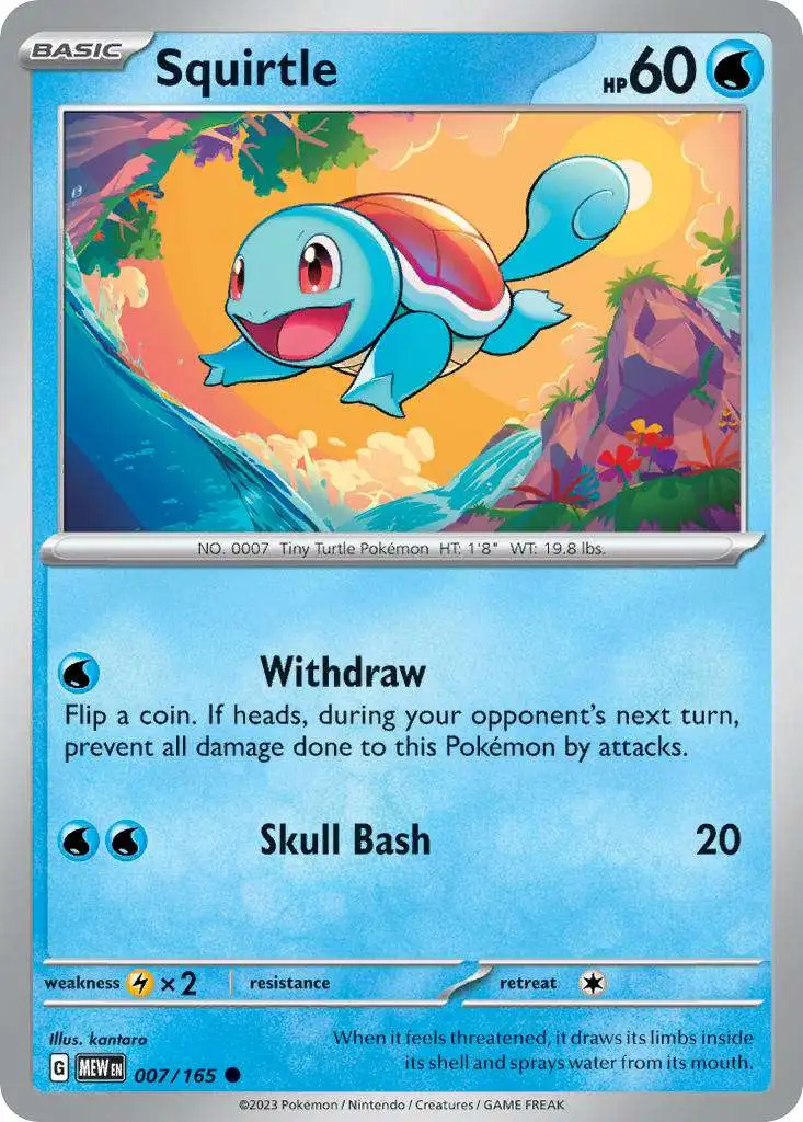 Pokemon Scarlet & Violet 151 Common Squirtle #7