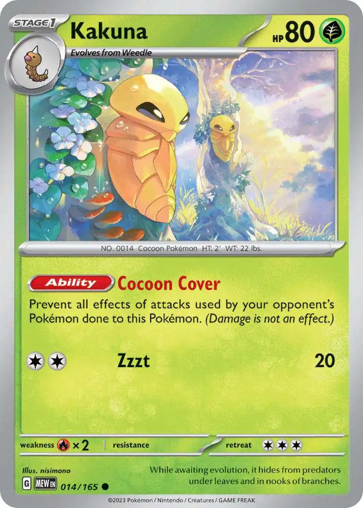 Pokemon Scarlet & Violet 151 Common Kakuna #14