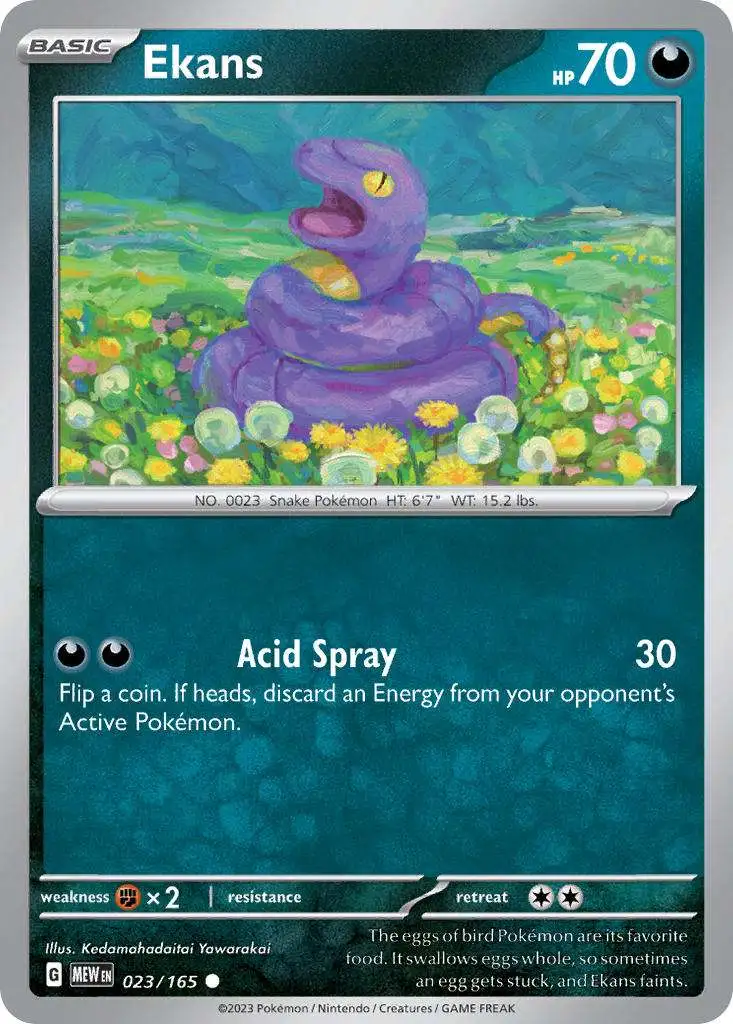 Pokemon Scarlet & Violet 151 Common Ekans #23