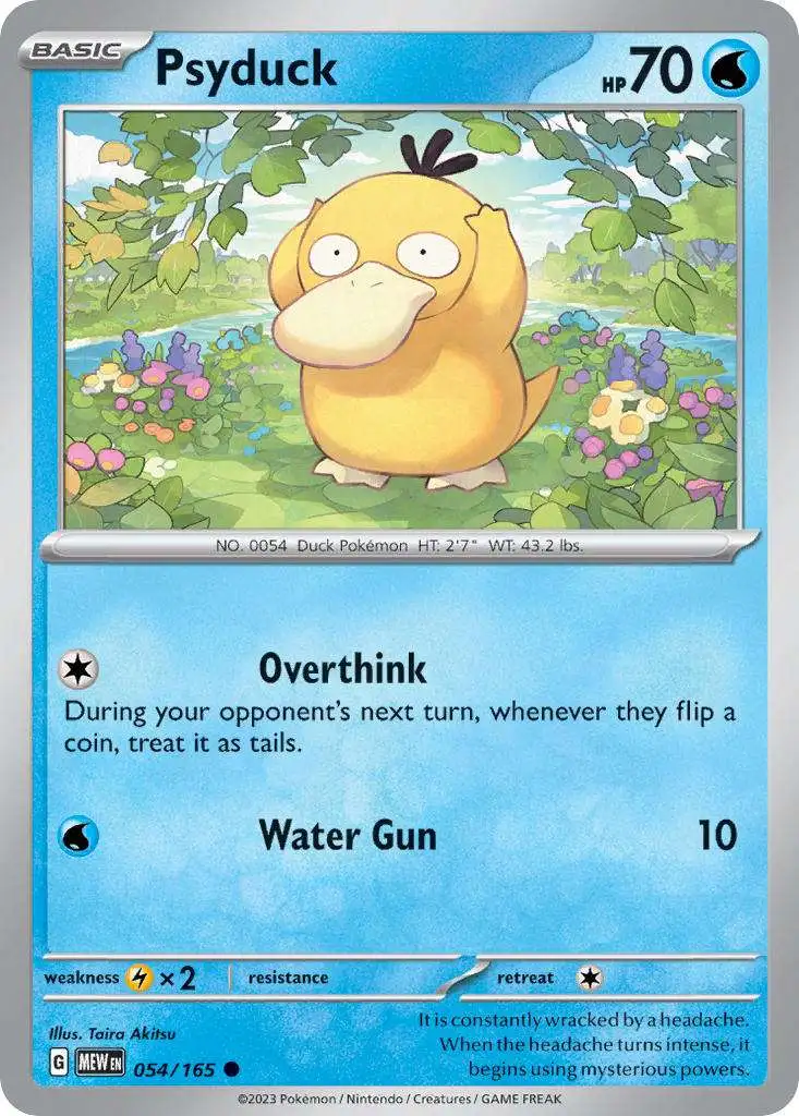 Pokemon Scarlet & Violet 151 Common Psyduck #54