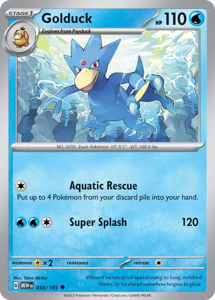 Pokemon Scarlet & Violet 151 Uncommon Golduck #55