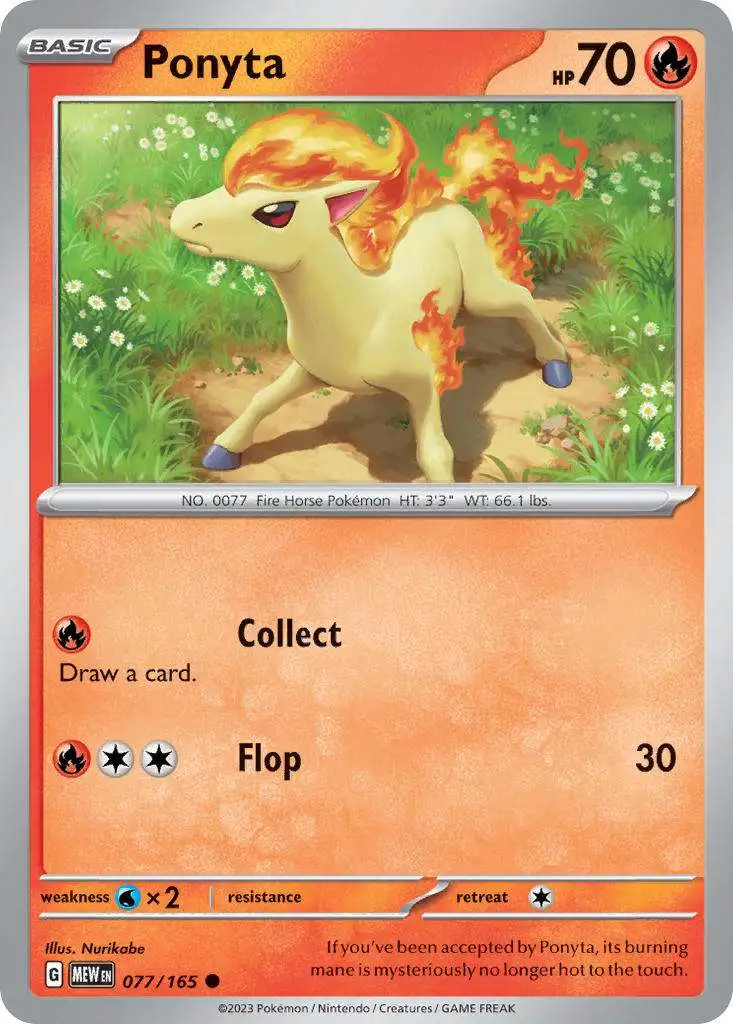 Pokemon Scarlet & Violet 151 Common Ponyta #77