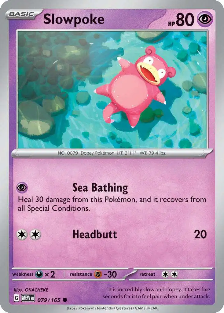 Pokemon Scarlet & Violet 151 Common Slowpoke #79