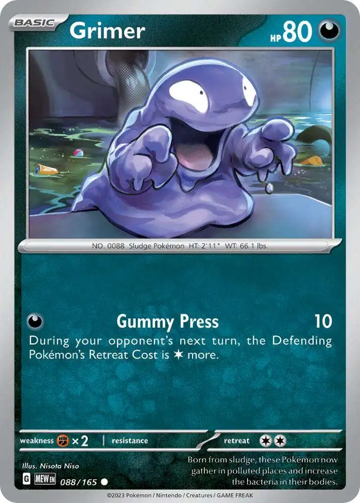 Pokemon Scarlet & Violet 151 Common Grimer #88