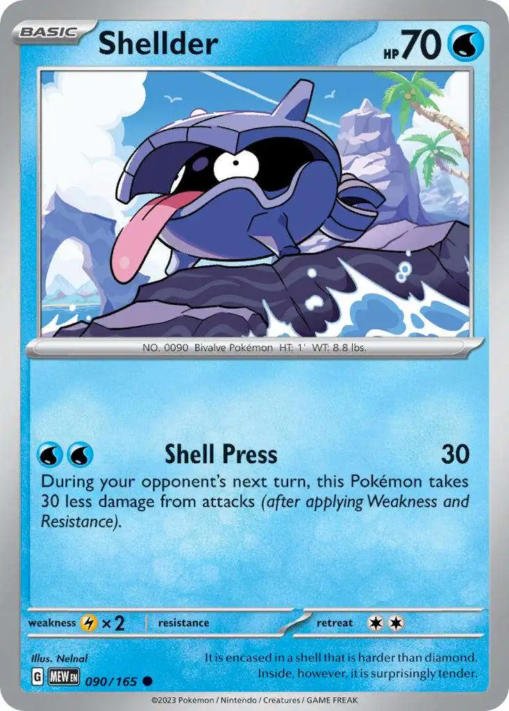 Pokemon Fossil Common Shellder #54 