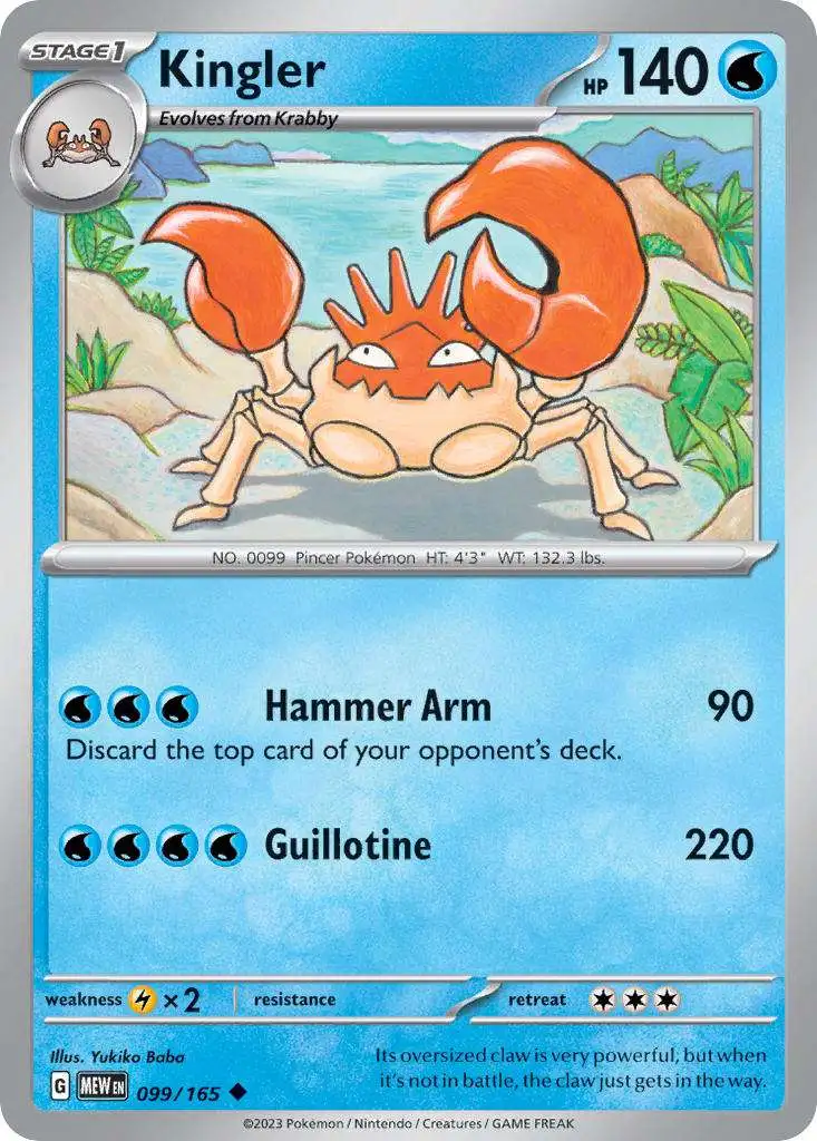 kingler v pokemon card value Kingler Rare – EX Crystal Guardians 22/100 Pokemon Cards – CollexyLux –  CollexyLux.dk main image 0