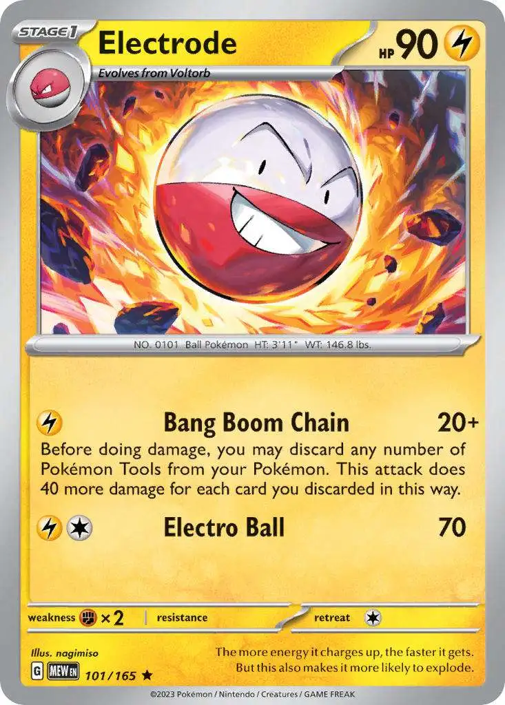 Pokemon Scarlet & Violet 151 Rare Electrode #101