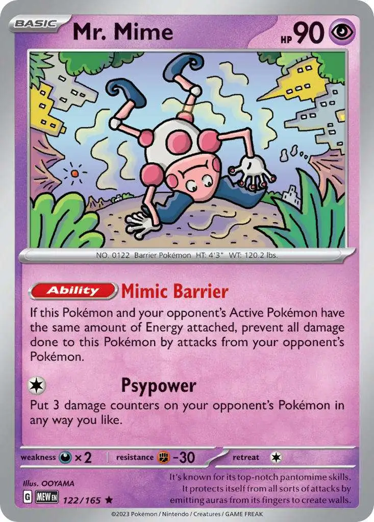 Pokemon Scarlet & Violet 151 Rare Mr. Mime #122