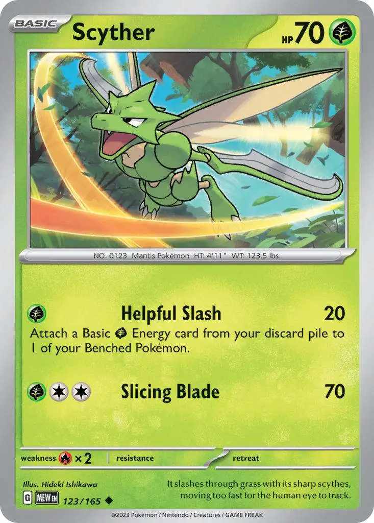 Pokemon Scarlet & Violet 151 Uncommon Scyther #123