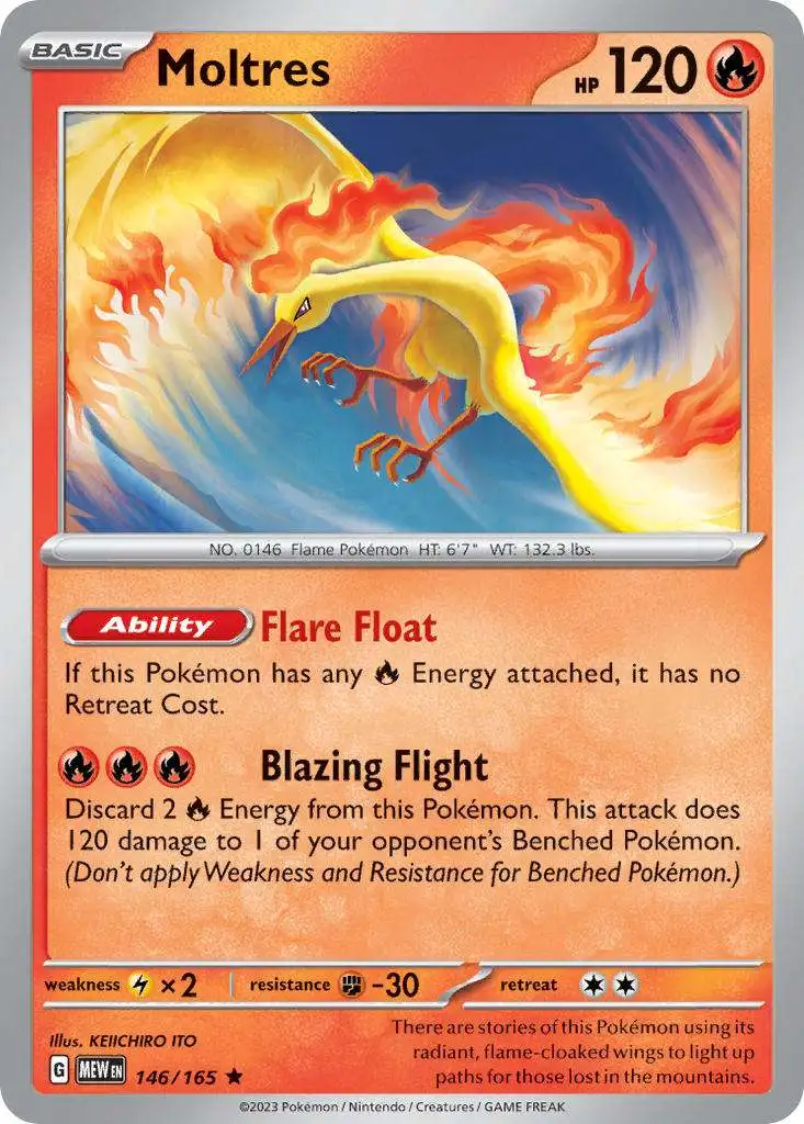 Pokemon Scarlet & Violet 151 Rare Moltres #146