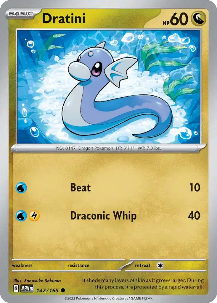 Pokemon Scarlet & Violet 151 Common Dratini #147