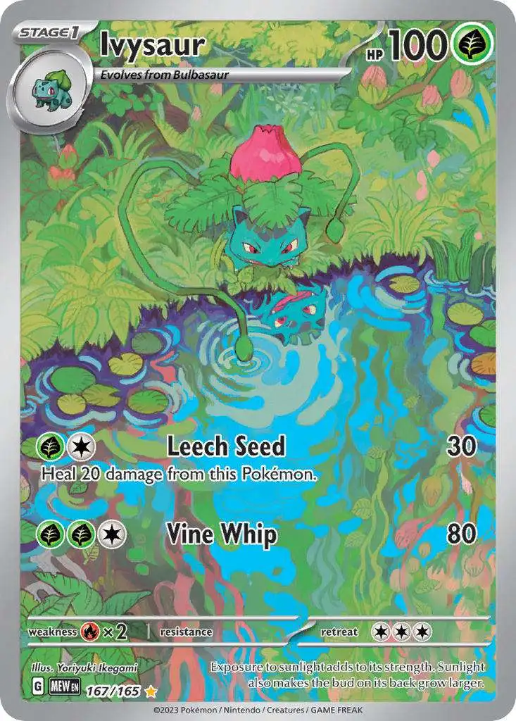 Pokemon Scarlet & Violet 151 Illustration Rare Ivysaur #167