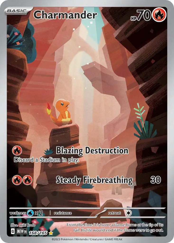 Pokemon Scarlet & Violet 151 Illustration Rare Charmander #168