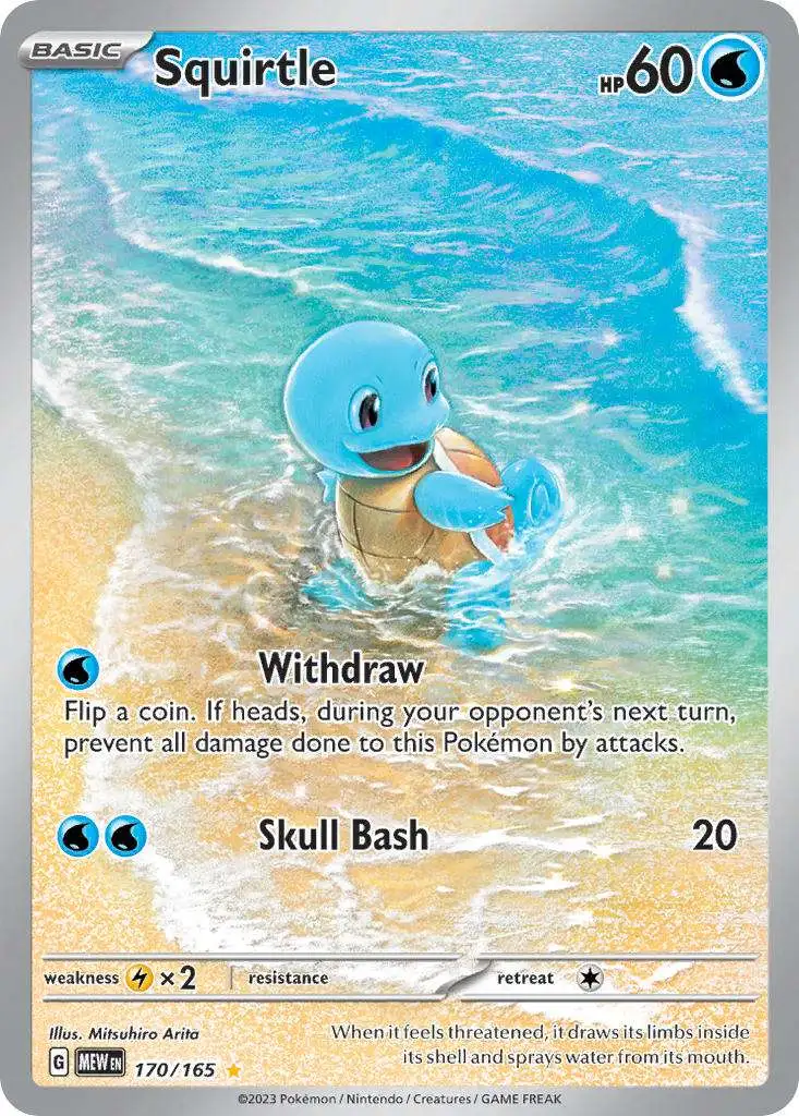 Pokemon Scarlet & Violet 151 Illustration Rare Squirtle #170