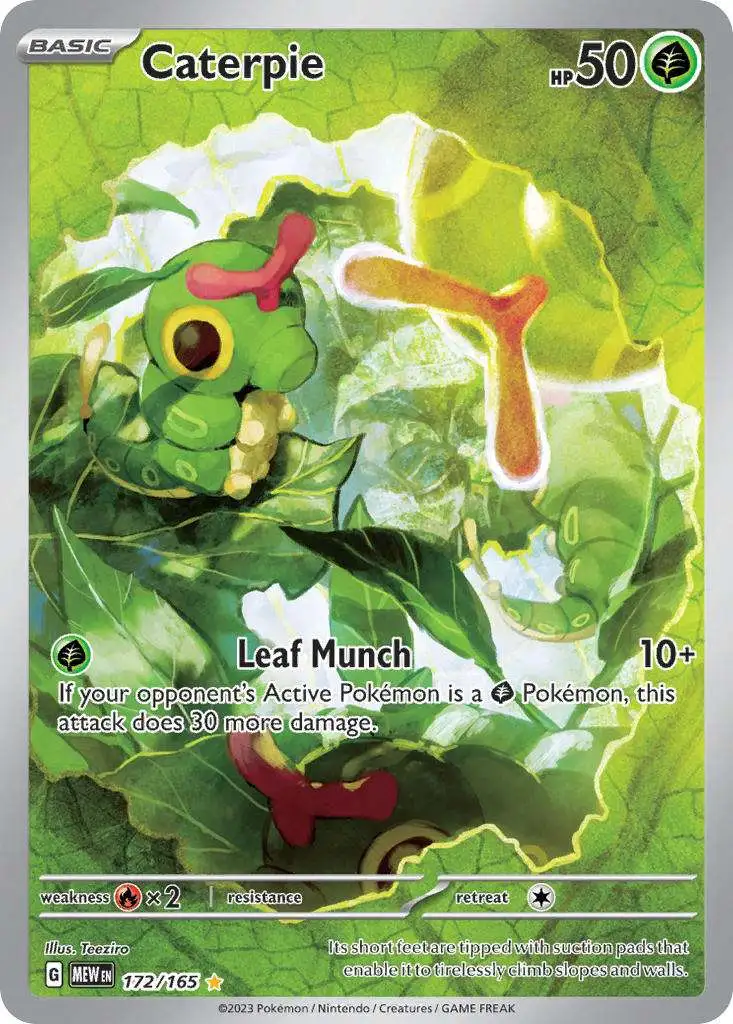 Pokemon Scarlet & Violet 151 Illustration Rare Caterpie #172