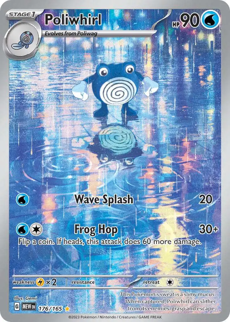 Pokemon Scarlet & Violet 151 Illustration Rare Poliwhirl #176