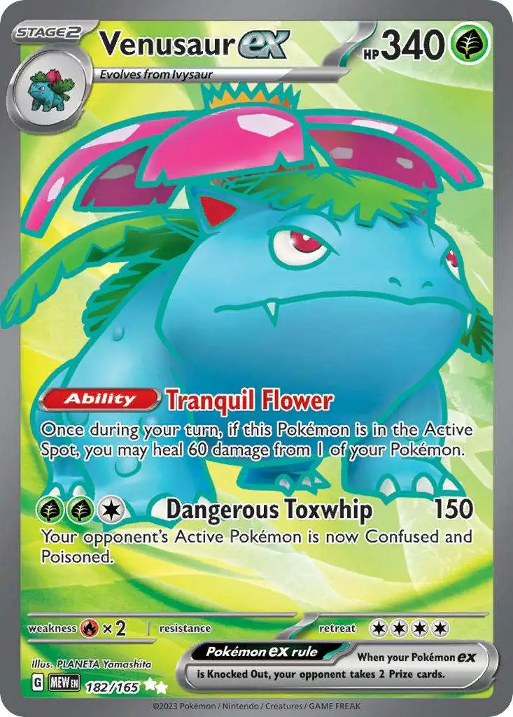 Pokemon Scarlet & Violet 151 Ultra Rare Venusaur ex #182