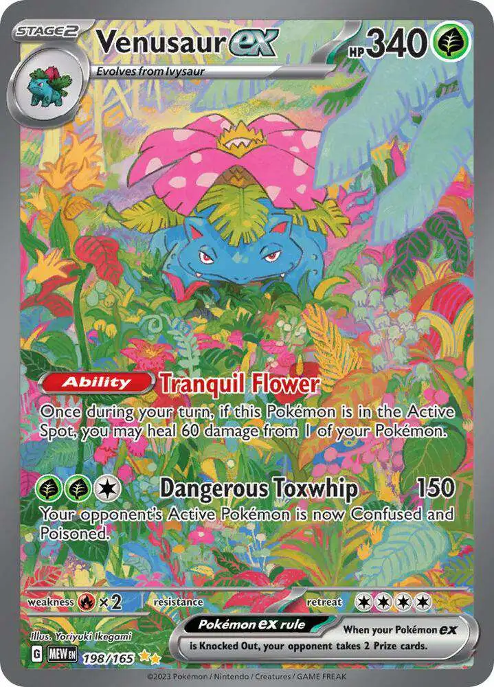 Pokemon Scarlet & Violet 151 Special Illustration Rare Venusaur ex #198 [Lightly Played]