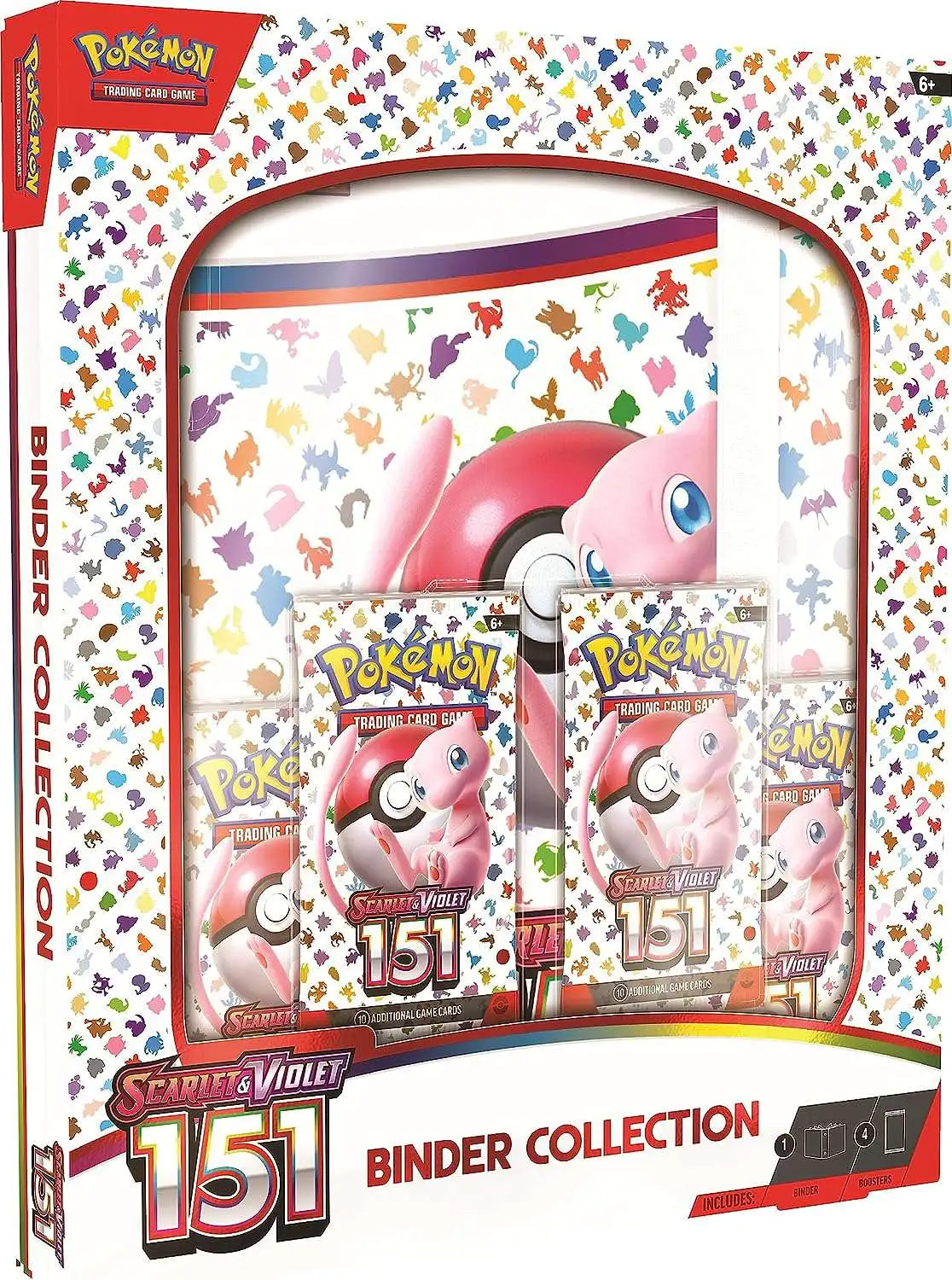 Pokemon Trading Card Game Scarlet Violet Pokemon 151 Binder Collection  ENGLISH, 4 Booster Packs Binder with 20x 9-Pocket Pages Pokemon USA - ToyWiz