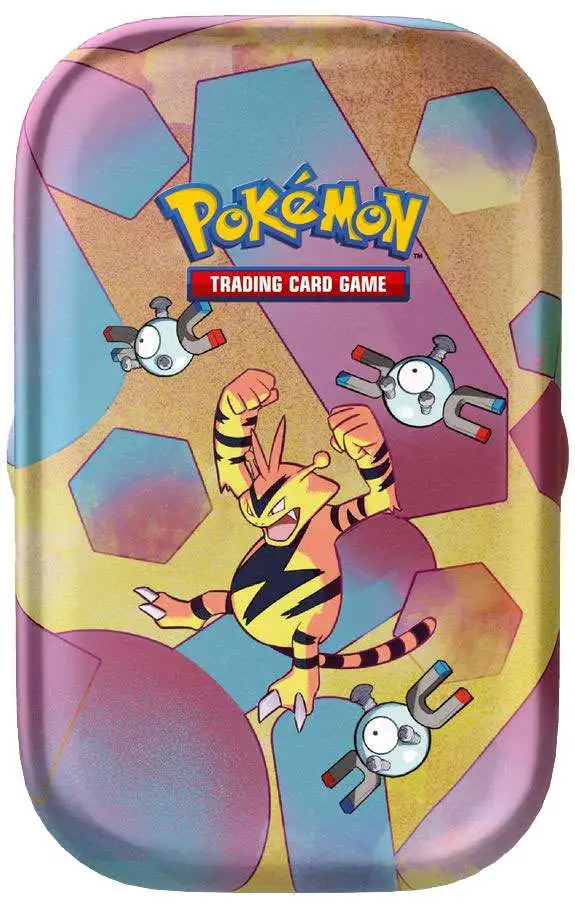 Scarlet & Violet Pokemon 151 Electabuzz & Magnemite Mini Tin Set [ENGLISH, 2 Booster Packs & More!]