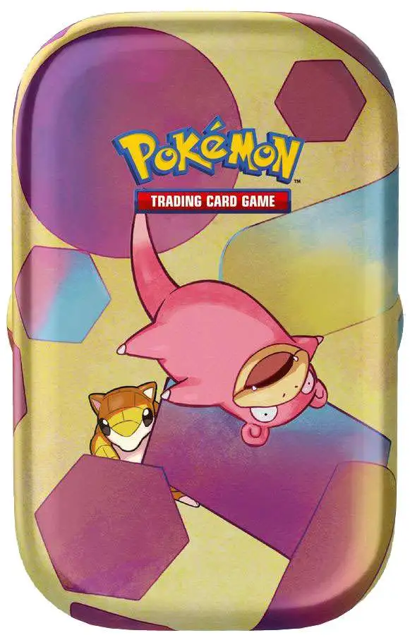 Scarlet & Violet Pokemon 151 Slowpoke & Sandshrew Mini Tin Set [ENGLISH, 2 Booster Packs & More!]