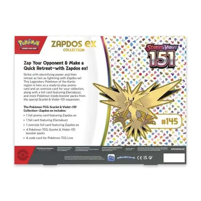 Pokémon TCG: Scarlet & Violet 151 Collection Zapdos ex