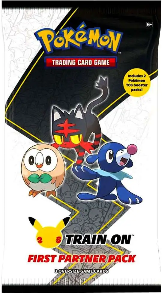 Pokemon Trading Card Game First Partner Alola Region Rowlet, Litten Popplio  Pack 3 OVERSIZE Promo Cards 2 Booster Packs Pokemon USA - ToyWiz