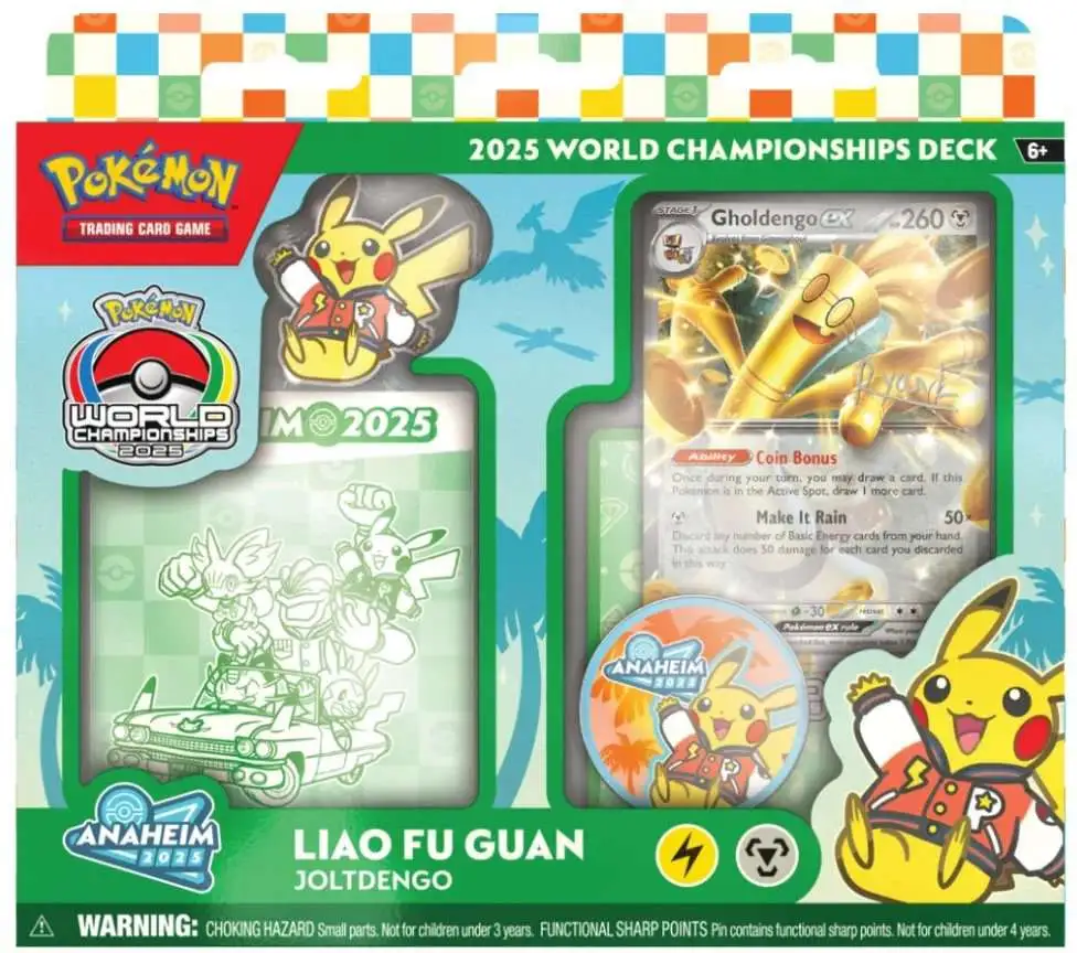 Pokemon 2025 World Championships Joltdengo Deck [60 Cards, Pin & More] (Pre-Order ships June)