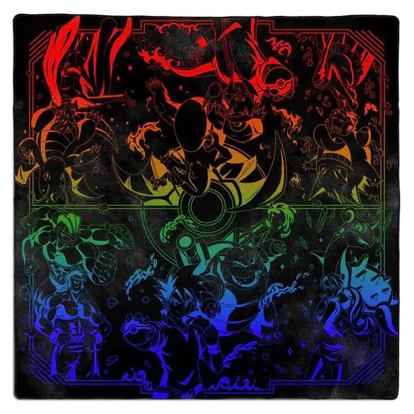 Dueling Guard Pokemon 2-Player Rivals Stitched Edge Playmat [Glow]