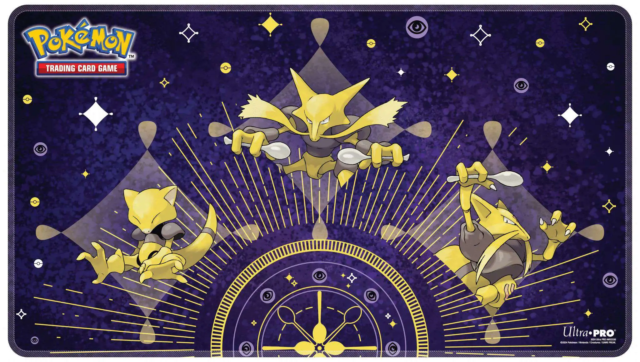 Pokemon Scarlet & Violet Abra Evolutions Stitched Playmat (Pre-Order ships July)