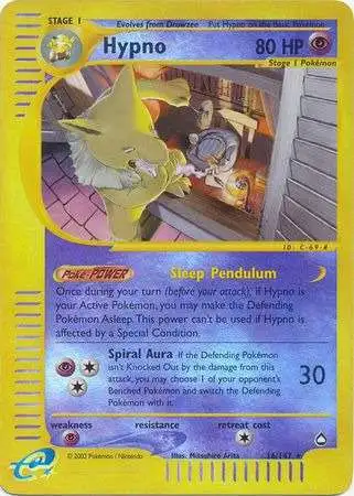 Pokemon Aquapolis Rare Hypno #16 [Lightly Played]