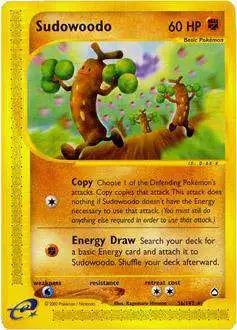 Pokemon Aquapolis Rare Sudowoodo #36