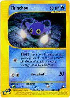 Pokemon Aquapolis Common Chinchou #70