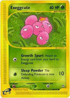 Pokemon Aquapolis Common Exeggcute #76 [Lightly Played]