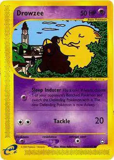 Pokemon Aquapolis Common Drowzee #74 [Moderately Played]