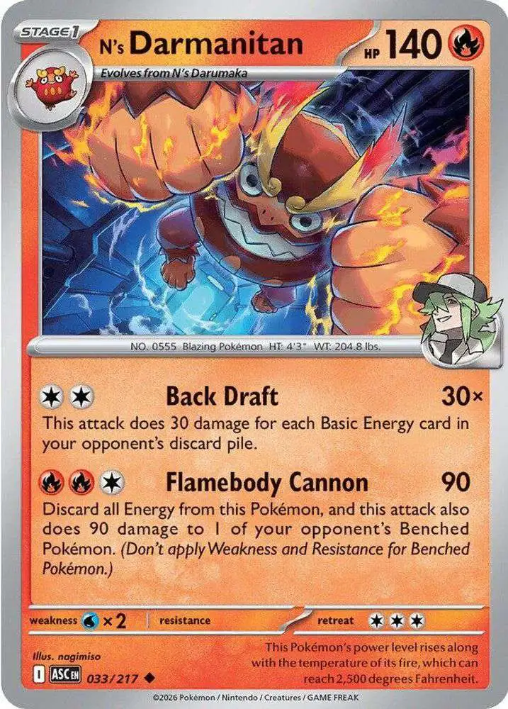 pokemon cards darmanitan Galarian Darmanitan 072/264 NM / M