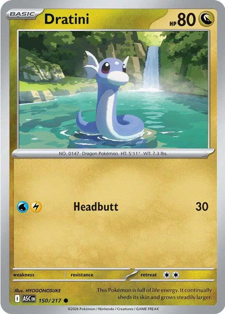Pokemon Trading Card Game Ascended Heroes Common Dratini #150