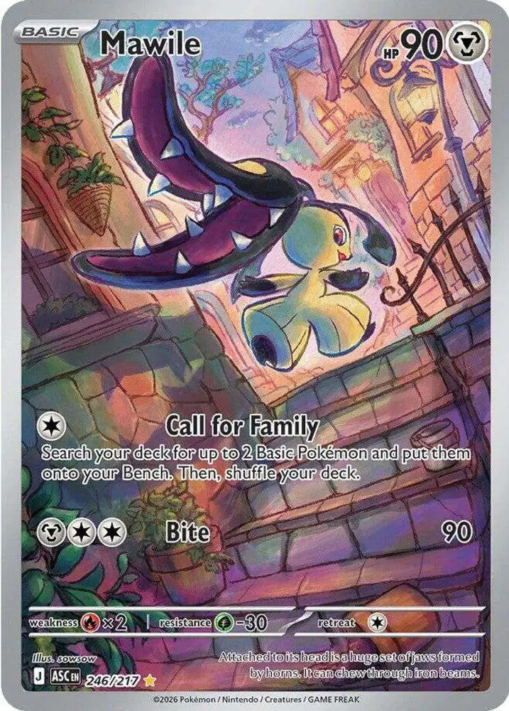 Pokemon Trading Card Game Ascended Heroes Illustration Rare Mawile #246