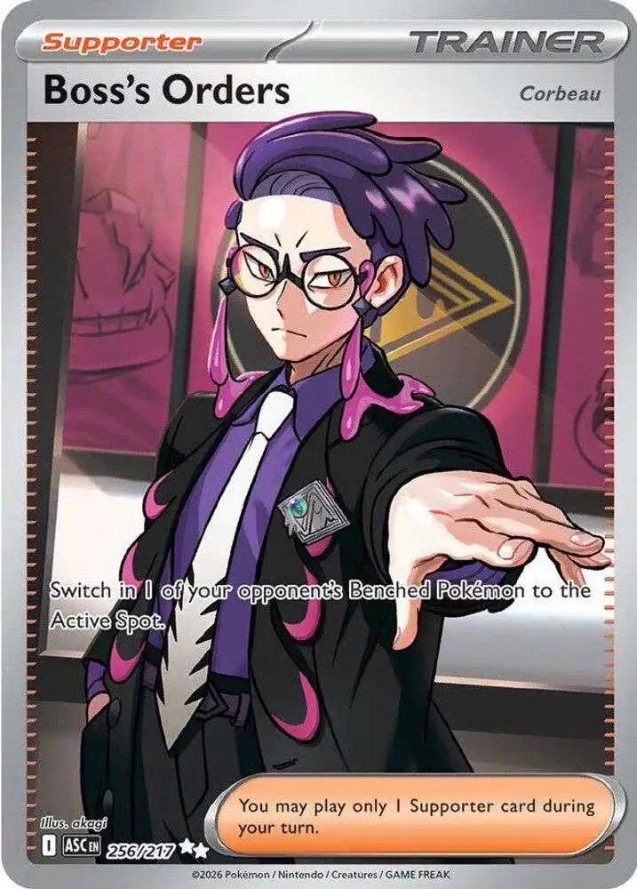 Pokemon Trading Card Game Ascended Heroes Ultra Rare Boss's Orders [Corbeau] #256