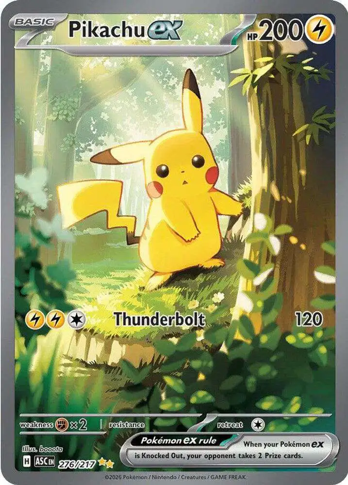 ポケモンカードゲーム Pikachu ex #234 SPECIAL ART RARE Pokemon Trading Card Game Ascended Heroes Single Card Special