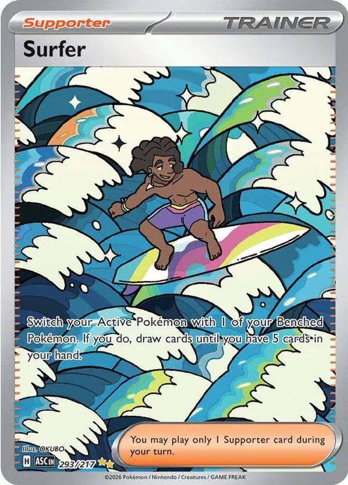 Pokemon Trading Card Game Ascended Heroes Special Illustration Rare Surfer #293