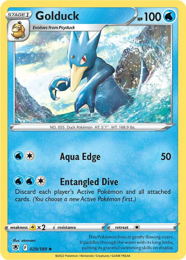 Pokemon Trading Card Game Sword & Shield Astral Radiance Uncommon Golduck #29