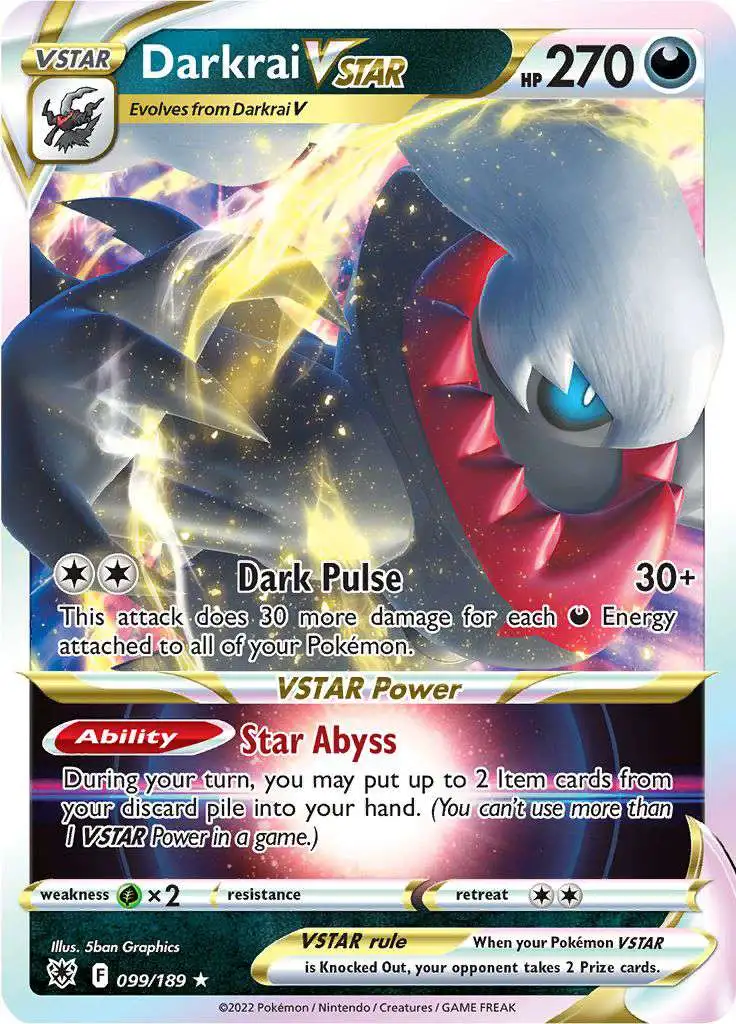 rare darkrai pokemon card Pokmon 105/189 & Cesselia Legendary Set - Darkness Ablaze - Sword & Shield Age Group Pokmon TCG - XY BREAKpoint