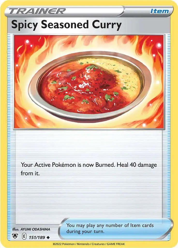 Pokemon Trading Card Game Sword & Shield Astral Radiance Uncommon Spicy Seasoned Curry #151