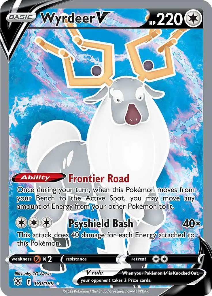 Pokemon Trading Card Game Sword Shield Astral Radiance Single Card Ultra  Rare Wyrdeer-V 180 - ToyWiz